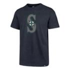 Men's '47 Brand Seattle Mariners Imprint Tee, Size: Xxl, Blue (navy)