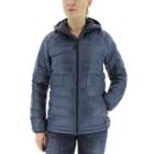 Women's Adidas Outdoor Frost Hooded Down Jacket, Size: Small, Med Blue