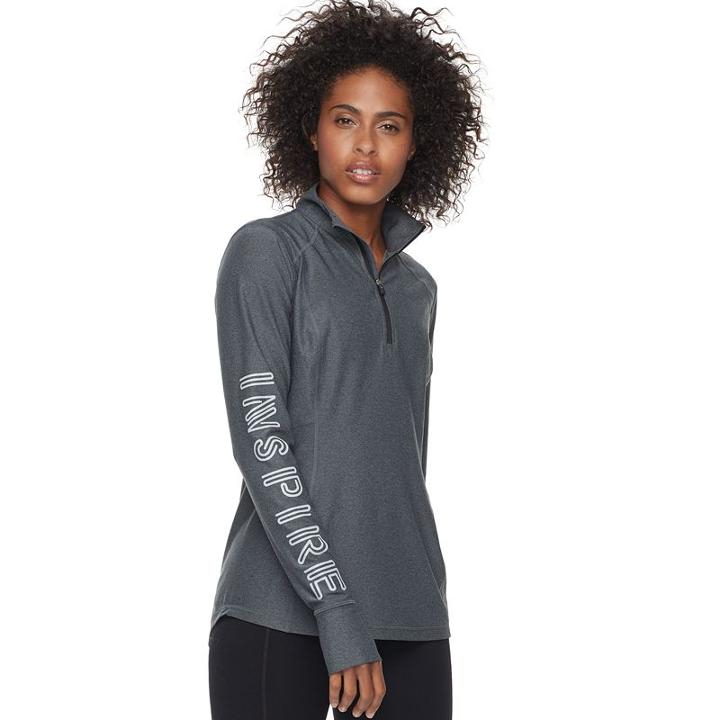 Women's Tek Gear&reg; Performance 1/4-zip Jacket, Size: Xs, Light Grey