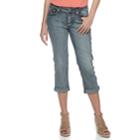 Women's Apt. 9&reg; Embellished Capri Jeans, Size: 12, Dark Blue