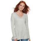 Women's Juicy Couture Embellished V-neck Sweater, Size: Medium, Brt Blue