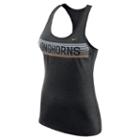 Women's Nike Texas Longhorns Dri-fit Touch Tank Top, Size: Xxl, Black, Comfort Wear