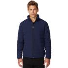 Men's Heat Keep Modern-fit Packable Stretch Puffer Jacket, Size: Large, Blue (navy)
