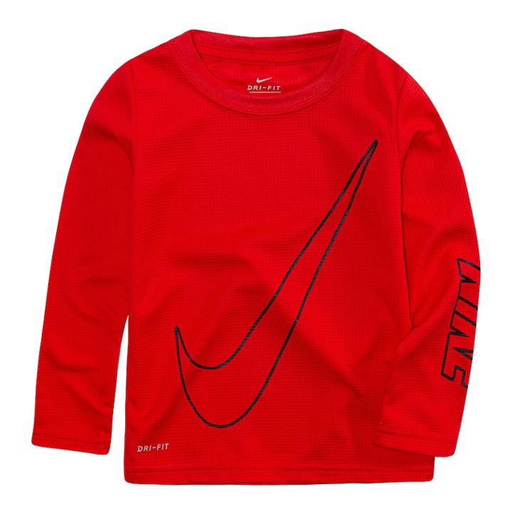 Toddler Boy Nike Oversized Swoosh Dri-fit Top, Size: 2t, Brt Red