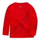 Toddler Boy Nike Oversized Swoosh Dri-fit Top, Size: 2t, Brt Red