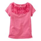 Girls 4-8 Oshkosh B'gosh&reg; Floral Embellished Tee, Girl's, Size: 10, Pink
