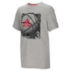 Boys 8-20 Adidas Basketball Tee, Size: Small, Dark Grey