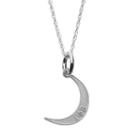 Gamma Phi Beta, Logoart Sterling Silver Sorority Crescent Pendant Necklace, Women's, Size: 18, Grey