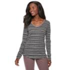 Women's Sonoma Goods For Life&trade; Essential V-neck Tee, Size: Large, Dark Grey