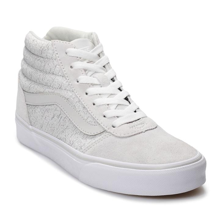 Vans Ward Hi Women's Skate Shoes, Size: 8, White