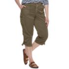 Plus Size Sonoma Goods For Life&trade; Utility Capri Pants, Women's, Size: 22 W, Green