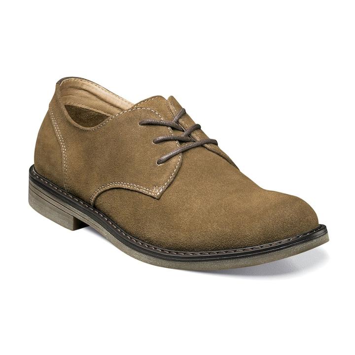 Nunn Bush Linwood Men's Oxford Dress Shoes, Size: Medium (10.5), Beig/green (beig/khaki)