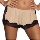 Women's Maidenform Casual Comfort Lounge Lace Shorts Dmcctp, Size: Medium, Dark Brown