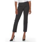 Petite Apt. 9&reg; Pull-on Straight-leg Dress Pants, Women's, Size: 4 Petite, Med Grey