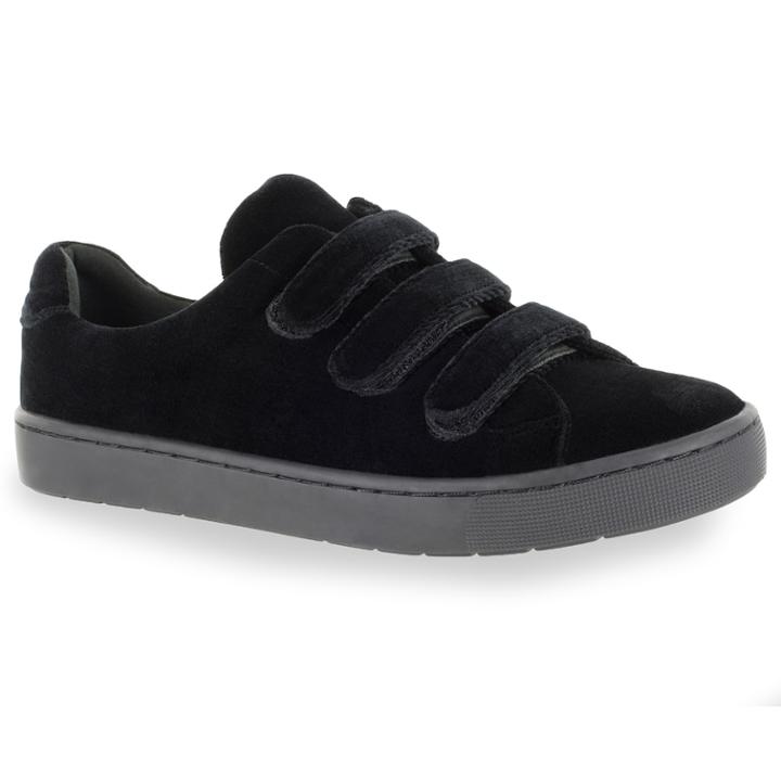 Easy Street Strive Women's Sneakers, Size: 7.5 Ww, Black Velvet