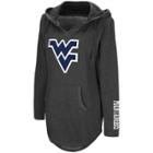 Women's Campus Heritage West Virginia Mountaineers Hooded Tunic, Size: Large, Dark Grey