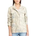 Women's Chaps Anorak Jacket, Size: Medium, Lt Beige