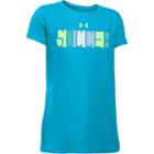 Girls 7-16 Under Armour Soccer Graphic Tee, Size: Medium, Meridian Blue