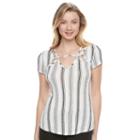 Juniors' Candie's&reg; Strappy Cutout Top, Size: Xl, White