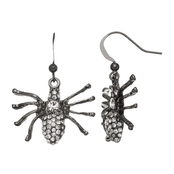 Spider Halloween Drop Earrings, Women's, Multicolor