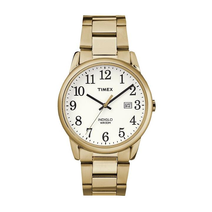 Timex Men's Easy Reader Stainless Steel Watch, Size: Medium, Yellow