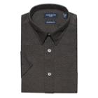 Men's Nick Dunn Modern-fit Patterned Dress Shirt, Size: Xxl, Grey (charcoal)