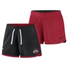 Women's Nike Ohio State Buckeyes Dri-fit Touch Shorts, Size: Medium, Black