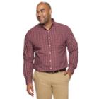 Big & Tall Croft & Barrow&reg; Regular-fit Easy-care Button-down Shirt, Men's, Size: Xl Tall, Med Red