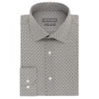 Men's Geoffrey Beene Slim-fit Stretch Flex Spread-collar Dress Shirt, Size: L-34/35, Grey