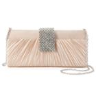 Gunne Sax By Jessica Mcclintock Alaina Pleated Satin Crossbody Clutch, Women's, Natural