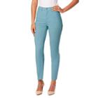 Women's Miracle Jean Faith Slimming Stretch Ankle Jeans, Size: 18, Med Green