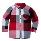 Boys 4-7 Hurley Flannel Plaid Button Down Shirt, Size: 7, Red Other