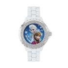Disney's Frozen Anna & Elsa Women's Crystal Watch, White