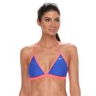 Women's Nike T-back Sport Bikini Top, Size: Large, Blue (navy)