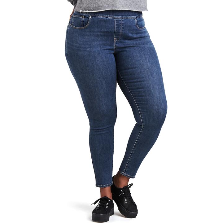Plus Size Levi's Perfectly Shaping Camouflage Pull-on Leggings, Women's, Size: 25 - Regular, Med Blue