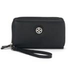 Croft & Barrow&reg; Gabriella Double Zip Wristlet, Women's, Black