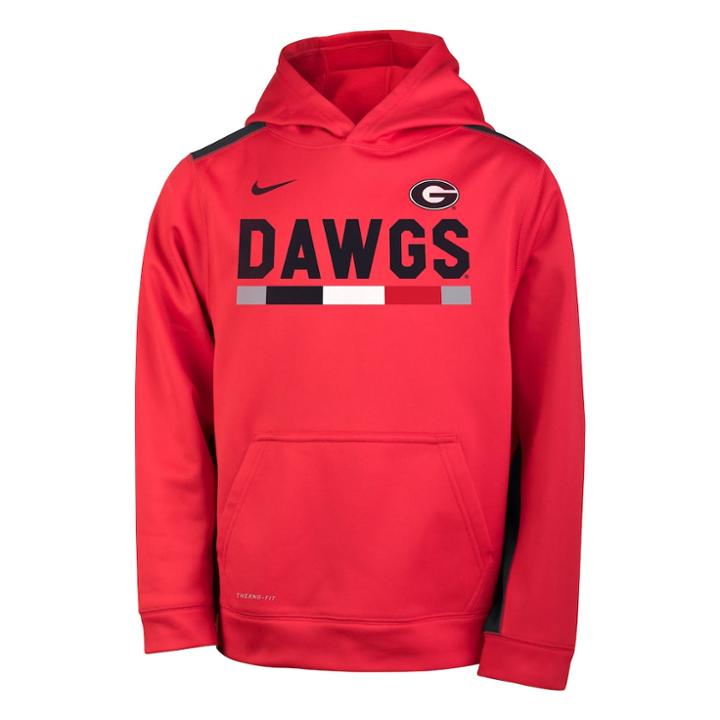 Boys 8-20 Nike Georgia Bulldogs Therma-fit Hoodie, Size: S 8, Red
