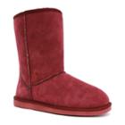 Lamo Classic Women's Mid-calf Fleece Boots, Size: 6, Dark Red