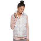 Juniors' So&reg; Sherpa Lined Puffer Vest, Teens, Size: Medium, Med Grey