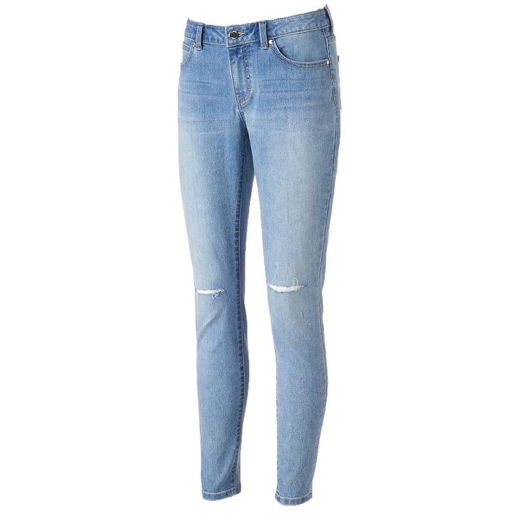 Women's Jennifer Lopez Skinny Jeans, Size: 6 Short, Blue Other