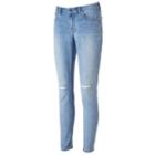 Women's Jennifer Lopez Skinny Jeans, Size: 6 Short, Blue Other