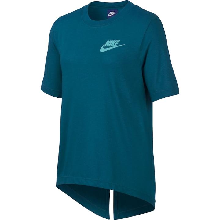Girls 7-16 Nike Split Back Tee, Size: Medium, Dark Green