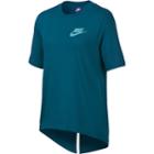 Girls 7-16 Nike Split Back Tee, Size: Medium, Dark Green