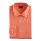 Men's Croft & Barrow&reg; Regular-fit Checked Easy-care Spread-collar Dress Shirt, Size: 15.5-32/33, Lt Orange
