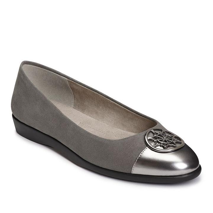 A2 By Aerosoles Trend Book Women's Flats, Size: Medium (12), Grey Other