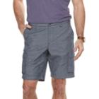 Men's Apt. 9&reg; Premier Flex Regular-fit Stretch Chambray Cargo Shorts, Size: 36, Blue