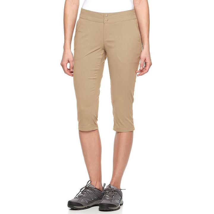 Women's Columbia Zephyr Heights Woven Capris, Size: 12, Red/coppr (rust/coppr)