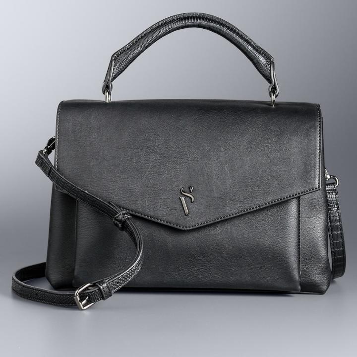 Simply Vera Vera Wang Flare Crossbody, Women's, Black
