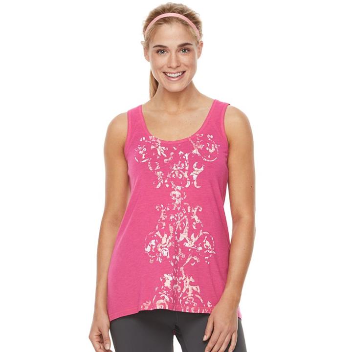 Women's Gaiam Harmony Graphic-print Yoga Tank, Size: Xs, Grey Other