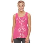 Women's Gaiam Harmony Graphic-print Yoga Tank, Size: Xs, Grey Other